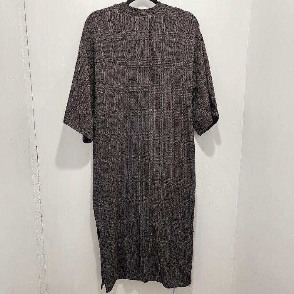 Zara Trafaluc‎ Autumn Winter 17-18 Womens 3/4 Sleeve Tweed Tie Neck Dress Size S